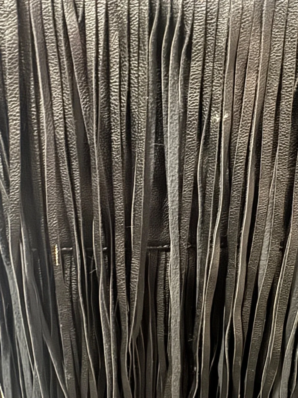 Steve Madden black fringe tote bag